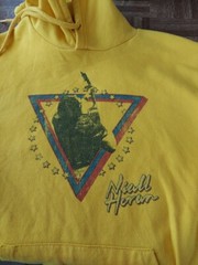 NIALL HORAN YELLOW HOODED SWEATSHIRT, SIZE ADULT S, B&C COLLECTION