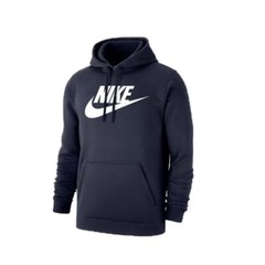 Nike Men’s Hoodie NSW Large Logo Club Fleece Active Graphic Pullover Sweatshirt