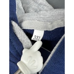 Dallas Football Hoodie Mens 3XL Raglan Sleeve Navy Gray Embroidered NWOT