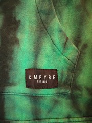 Empyre Tie Dye Festival Hoodie Sweatshirt – Size S – Teal Green Purple Tie Dye