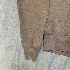Champion Authentic Sweatshirt Mens Medium Gray Logo Pleated Winter Fleece Lined