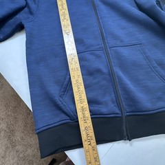 Steve’s Jeans Mens Full Zip Hoodie Sweatshirt Blue Large #0785