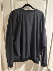 Silver Fox Black Microfiber Pullover Sweatshirt Crew Neck Men’s XL Long Sleeve