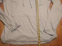 RBX Men’s Grey Lightweight Hoodie (Polyester, Spandex). Size L