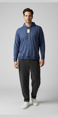PETER MILLAR Mens XL Lava Wash Hoodie Pullover Navy Blue Soft Cotton NEW