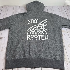 Walking Tree Brewery Full Zip Hoodie Vero Beach FL Stay Rooted Adult XL Gray
