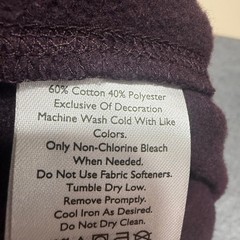 Eddie Bauer Mens Large Burgundy Plum Crewneck Sweatshirt Pullover Casual Outdoor