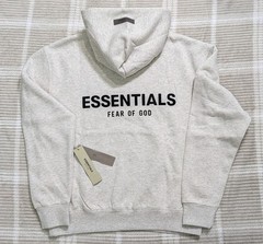 Fear of God Essentials Hoodie Light Oatmeal Men’s XLG Oversize FOG NWT SS22
