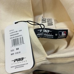 Pro Cream Pullover Hoodie Sweatshirt Casual Fleece Pullover Men’s Size Medium