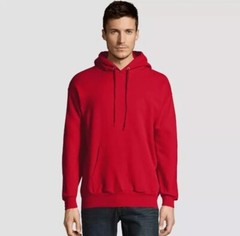 Hanes Men’s Ecosmart Fleece Pullover Hooded Sweatshirt – Large – Deep Red