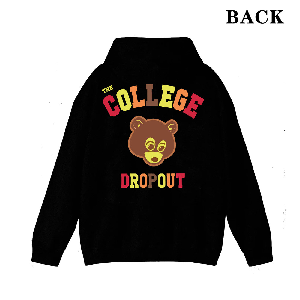 College Dropout Inspired Retro Unisex Streetwear Graphic Hoodie