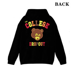 College Dropout Inspired Retro Unisex Streetwear Graphic Hoodie