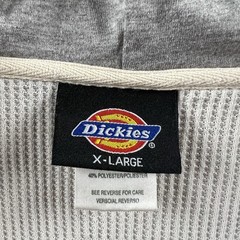 Vintage Dickies Thermal Lined Hoodie Mens XL Blue Full Zip 90s Y2K Grunge Skater