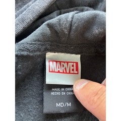 Marvel Spider-Man Carnage Venom Acid Wash Lightweight Hoodie Men’s Medium Gray