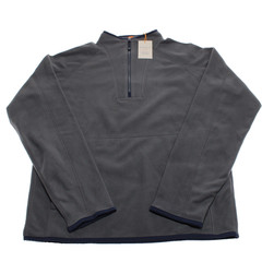 Peter Millar NWT 1/4 Zip Pullover Sweatshirt Size S Iron Gray 100% Polyester