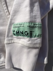 Men’s CHNGE Hoodie White Grow Learn S BOHO Hippie Spiritual Manifest Sustainable