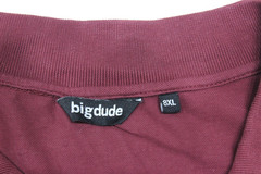 Big Dude Polo Shirt Men’s Size 8XL Maroon Short Sleeve 100% Cotton