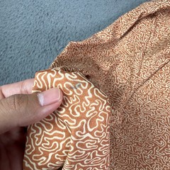 Patagonia Capilene Cool Daily Hoody Mens S Brown Patterned Sun Shirt 45310