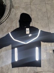 Mens Size Medium Nike Tech Fleece Reflective Full-Zip Hoodie And Pants