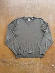 VTG The GAP Rayon Cotton Blend Crewneck Sweater Preppy Collegiate Olive Green (S