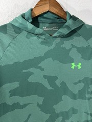 Under Armour Hoodie Mens Sz Large Camo Active Breathable Lightweight Green