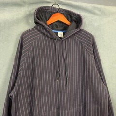 Nike BRS Air Force 1 Hoodie Mens Size Large Loose Fit Striped Faded RARE