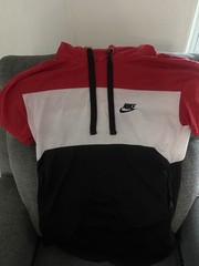 Nike Short Sleeve Color Block Hoodie XL Preowned
