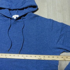 PETER MILLAR Mens S SMALL HOODIE LAVA WASH RAVINE BLUE PULLOVER SWEATSHIRT