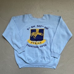Vintage 1980s Vietnam Army Military 502nd Infantry Sweatshirt Made In USA L