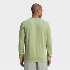 Men Every Wear Fleece Crewneck Sweatshirt – Goodfellow & Co Light Green