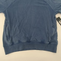 Fabletics The Year Round Terry Short Sleeve Hoodie Workout Sz Large Indigo Blue