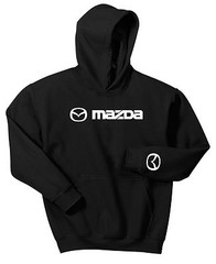 MAZDA HOODIE BLACK SWEAT SHIRT CX RX8 RX7 MIATA CAR S M L XL XXL 3XL
