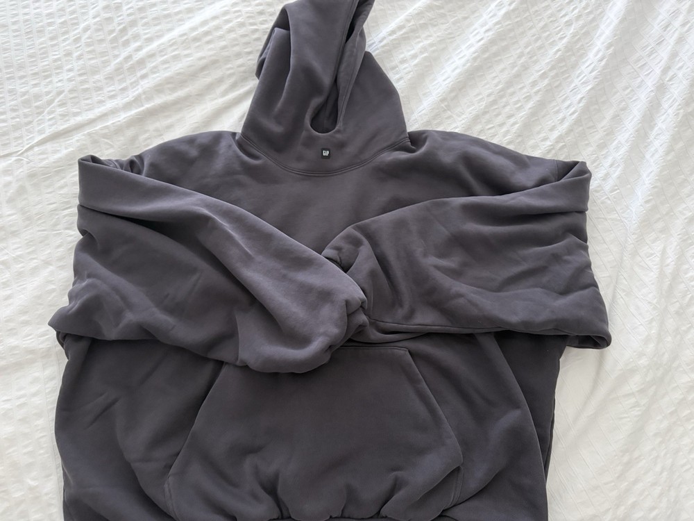 Yeezy Gap Men’s Hoodie Dark Grey Boxy size large