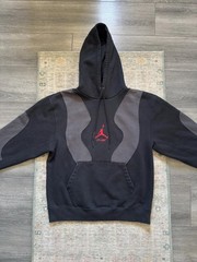 Nike Jordan X Off White Pull Over Hoodie Black Grey Red Virgil Abloh Mens Large