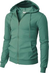 Men’s Zip Up Hoodie Lightweight Long Sleeve Basic Slim Fit Cotton SweatShirt