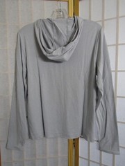 NWT HUK Waypoint Lt Gray Hoodie Rayon/Poly Blend Lightweight Shirt Men’s S