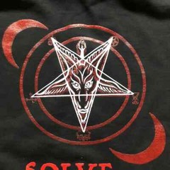 Baphomet Hoodie Bow to None S to XL Sizes As Above So Below Solve Et Coagula