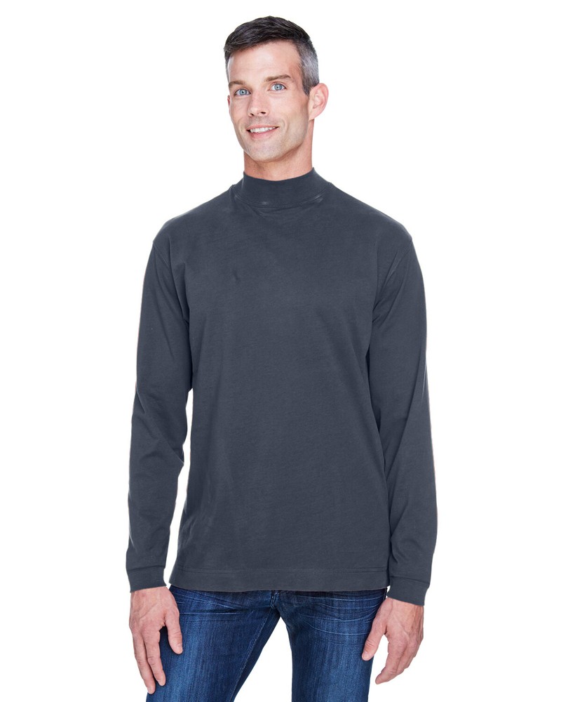 Devon & Jones Adult Sueded Cotton Jersey Mock Turtleneck D420 XS-4XL