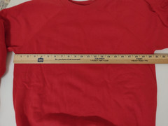 Vintage Red Raglan Sweatshirt Men Large SWEATS FX PANNILL Soft Cotton & Acrylic