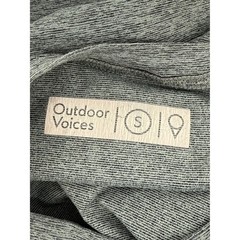Outdoor Voices Mens Heather Gray Long Sleeve Sweatshirt with Pouch Pocket Size S