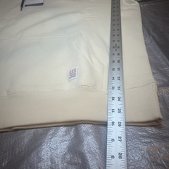 Topo Designs Hoodie Mens M Cream White Heavyweight Organic Cotton Pullover