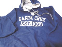 City Location Pullover Hoodie Santa Cruz EST. 1866 GREY, NAVY, PINK S,M,L,XL, 2X