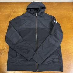 Under Armour Hoodie Mens Medium Black Full Zip Long Sleeve Jacket All Season
