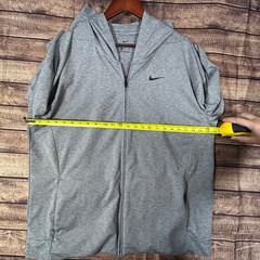 Nike Dri-FIT Full Zip Hoodie Men’s XL Gray BQ2864 Yoga Training Jacket Athletic