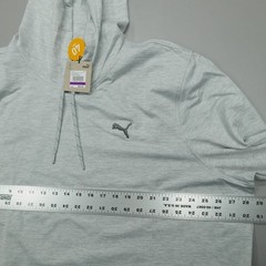 Puma Cloudspun Progress Hoodie Men’s Performance Sweatshirt Grey Heather NWT