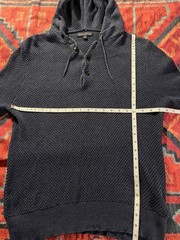 J. Crew Pair of Men’s Button Collar Hooded Sweatshirts – Size Medium