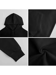1pc Men’s Casual Hoodie with I’m Taken Warning Print Pullover Drawstring Hoodie❀