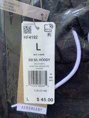 BRAND NEW Adidas Men’s Sleeveless Hoodie Hoody HF4192 in BLACK in a SIZE LARGE