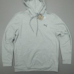 Puma Cloudspun Progress Hoodie Men’s Performance Sweatshirt Grey Heather NWT