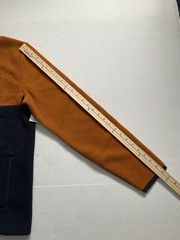 New Sonoma 1/4 Zip SuperSoft Artic Fleece Pullover Mens Small Navy/Copper